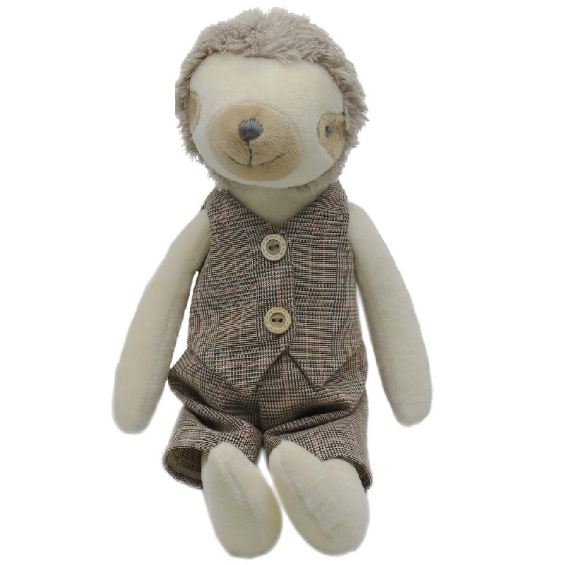 Peluche paresseux beige câlin doux chambre enfant