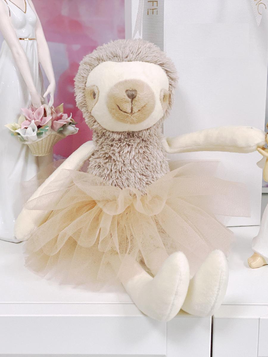 Peluche paresseux beige câlin doux chambre enfant