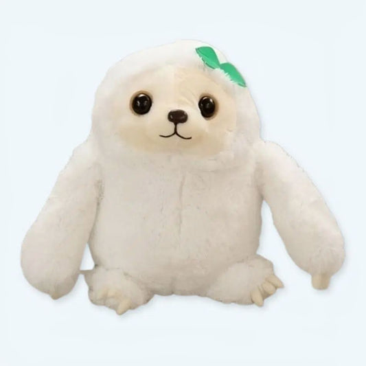Peluche paresseux blanc doux câlin animal mignon chambre