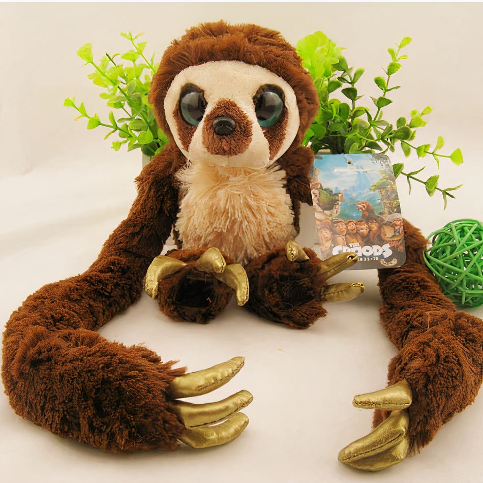 Peluche paresseux doux jungle aux longs bras câlins