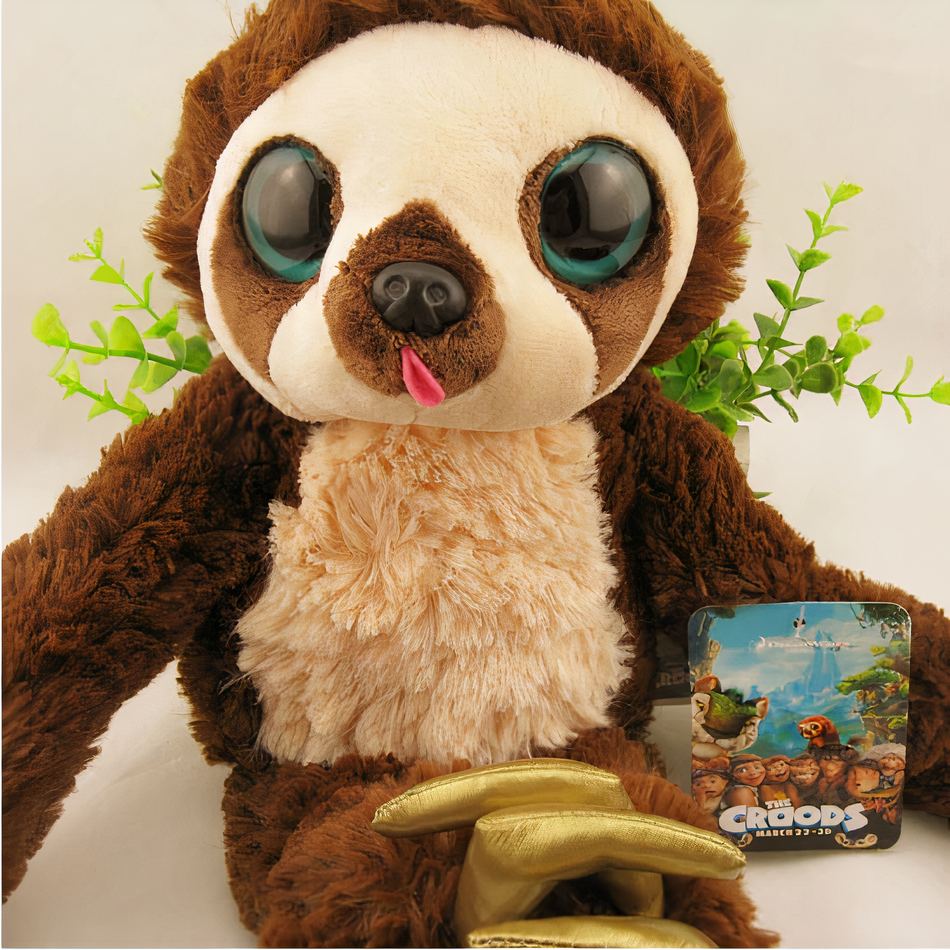 Peluche paresseux doux jungle aux longs bras câlins