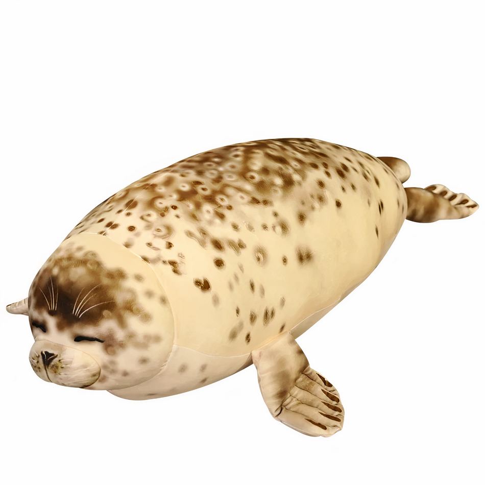 Peluche phoque XXL réaliste douce hiver câlin déco