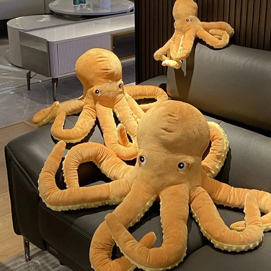 Peluche pieuvre à la grosse tête
