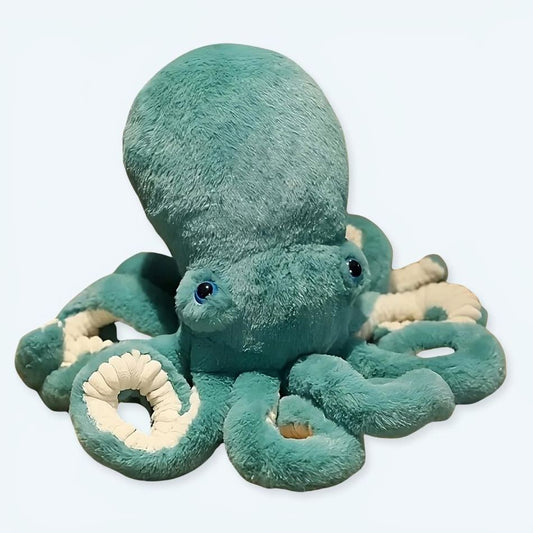 Peluche pieuvre bleue douce océan enfant câlin