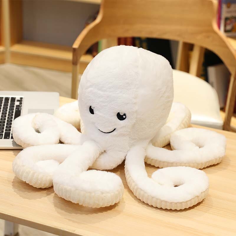 Peluche pieuvre contente et colorée