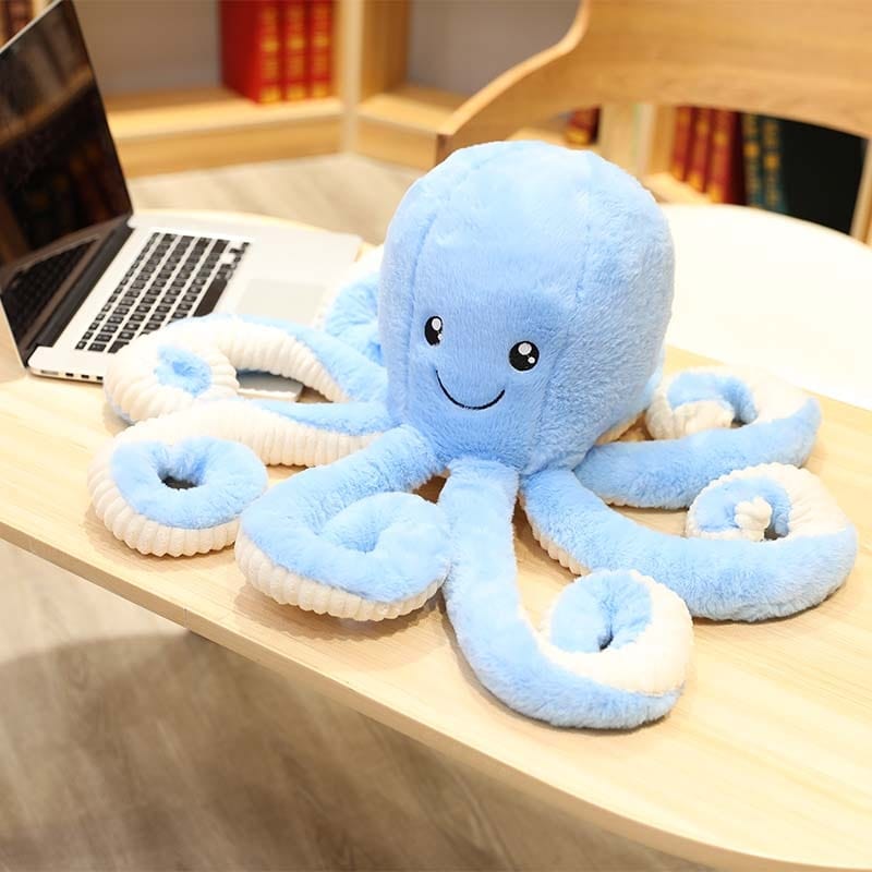 Peluche pieuvre contente et colorée