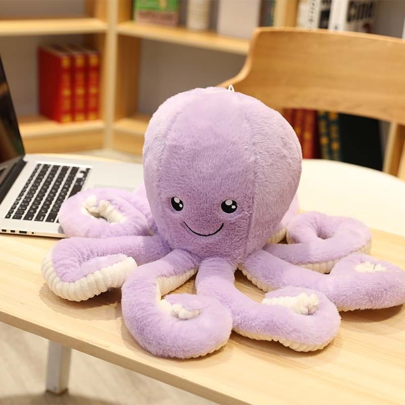 Peluche pieuvre contente et colorée
