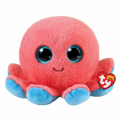 Peluche pieuvre corail doux enfant océan câlin