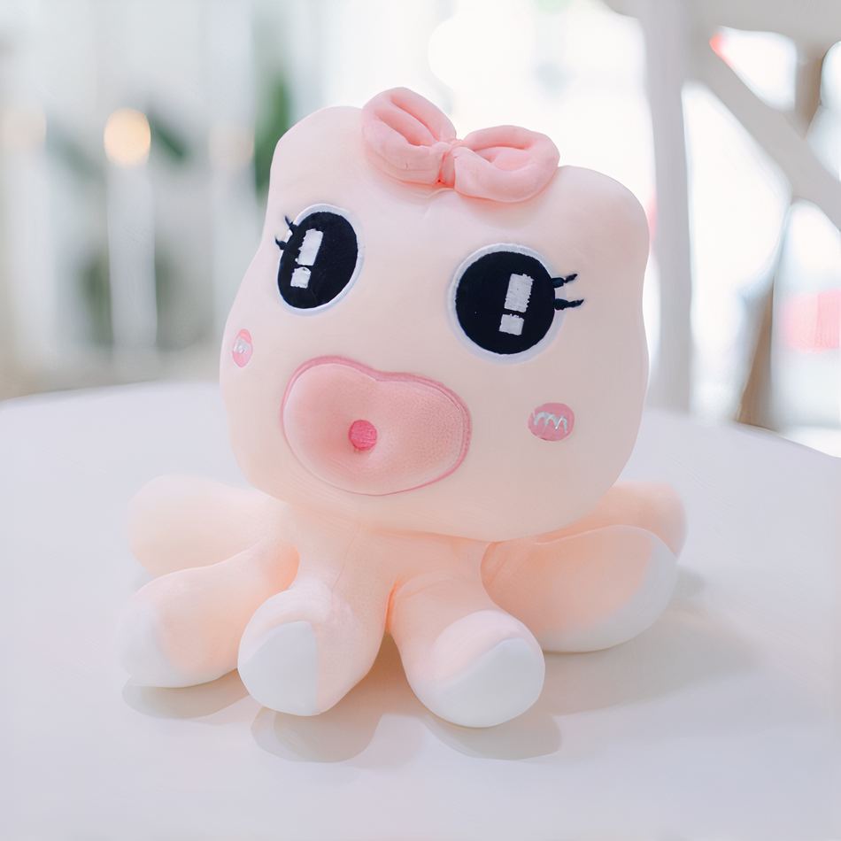 Peluche pieuvre douce enfant océan coton câlin