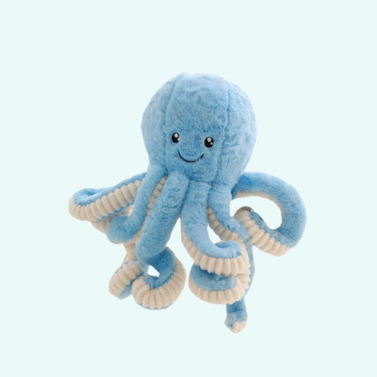 Peluche pieuvre douce multicolore enfant câlin océan