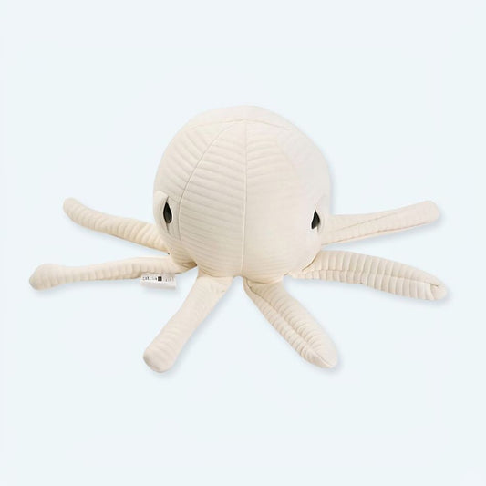 Peluche pieuvre écru douce câline décoration marine