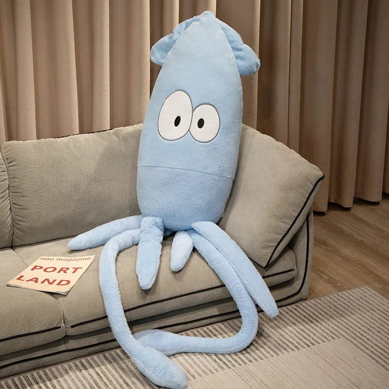 Peluche pieuvre géante aux gros yeux