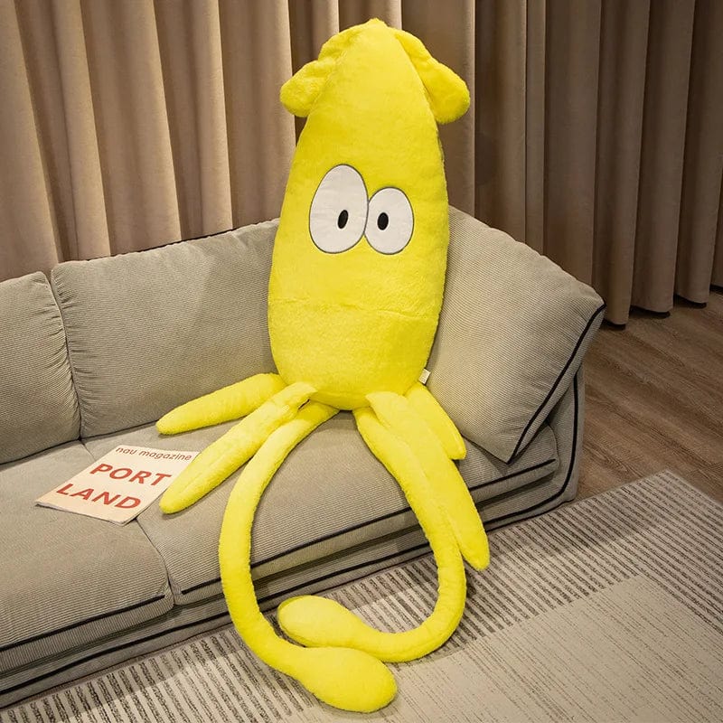 Peluche pieuvre géante aux gros yeux