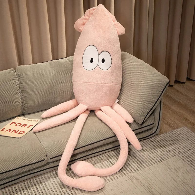 Peluche pieuvre géante aux gros yeux
