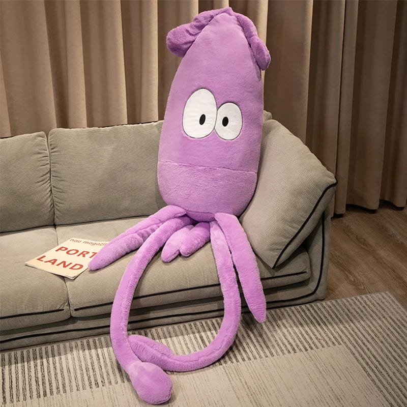 Peluche pieuvre géante aux gros yeux