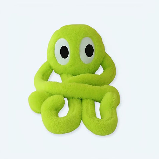 Peluche pieuvre géante verte douce océan câlin enfant