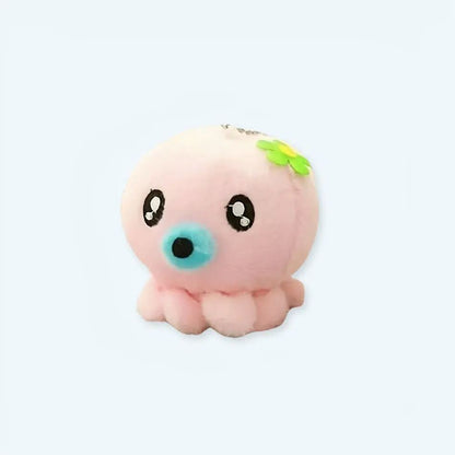 Peluche pieuvre mignonne porte-clés rose kawaii douce