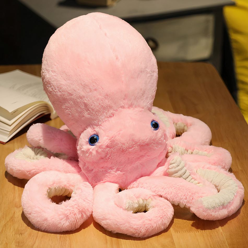 Peluche pieuvre multicolore douce câline pour enfants