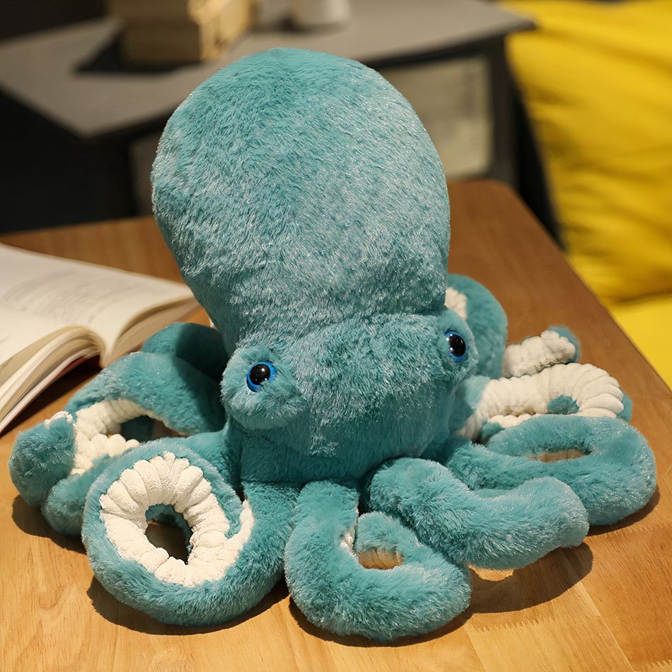 Peluche pieuvre multicolore douce câline pour enfants