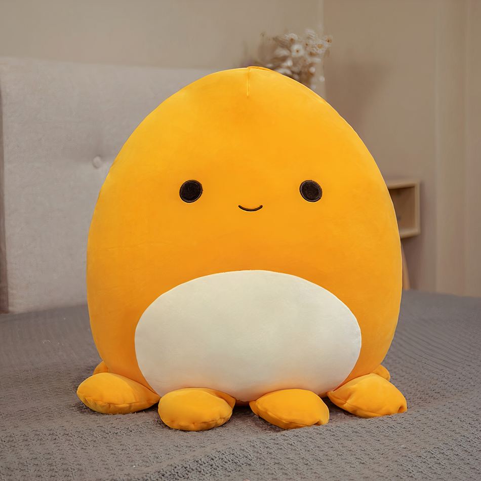 Peluche pieuvre oreiller doux confort maison cocooning