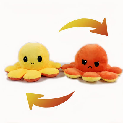 Peluche pieuvre réversible douce et ludique enfant océan