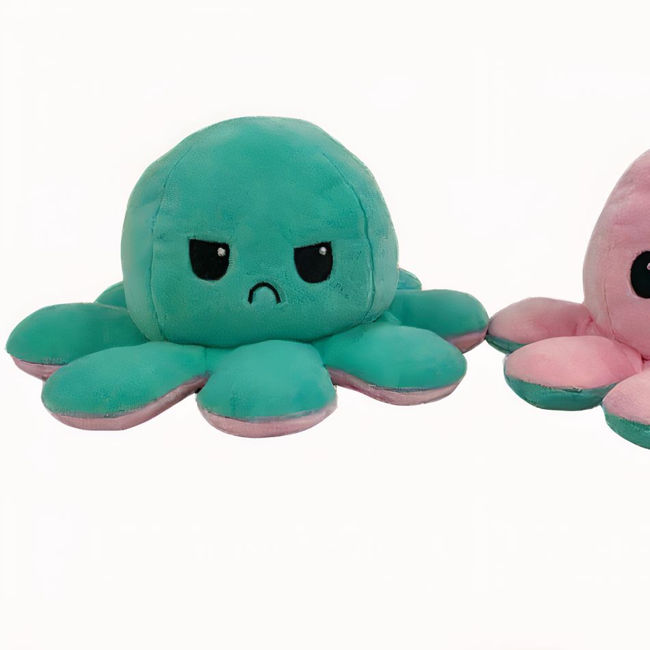 Peluche pieuvre réversible douce et ludique enfant océan