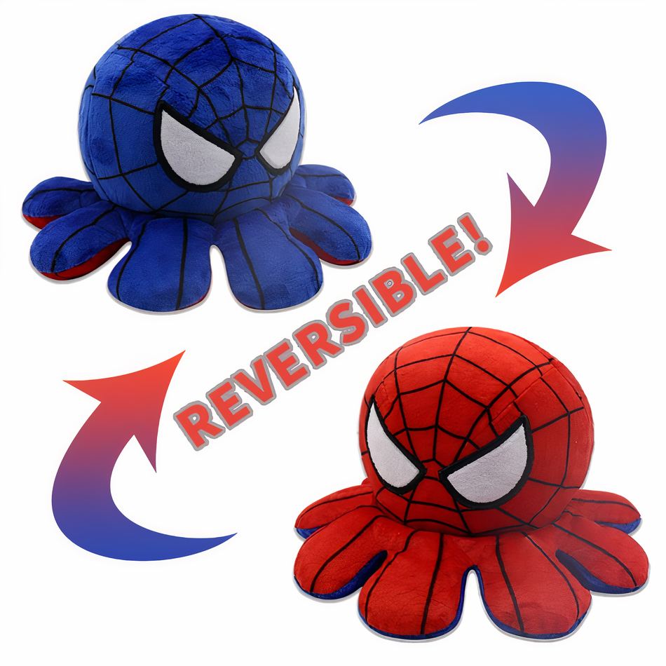 Peluche pieuvre réversible océan doux câlin enfant