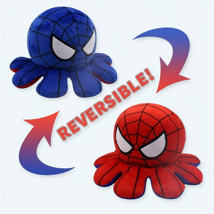 Peluche pieuvre réversible océan doux câlin enfant