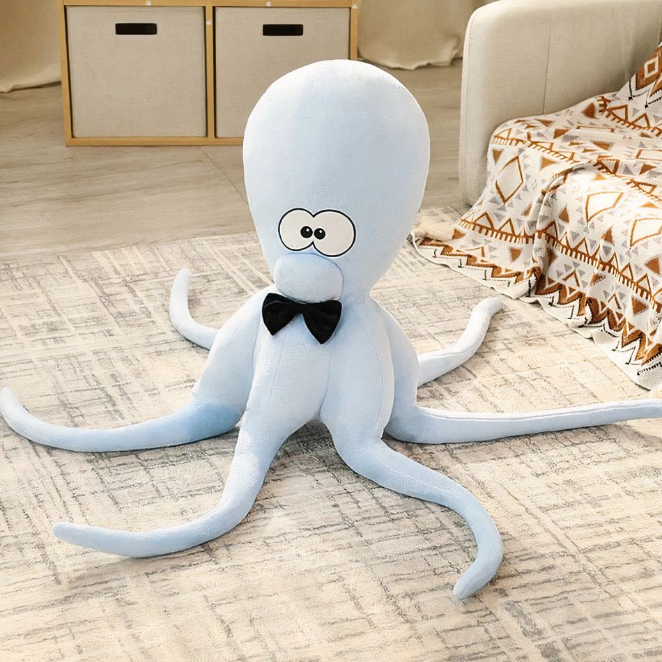 Peluche pieuvre rigolote multicolore douce enfant