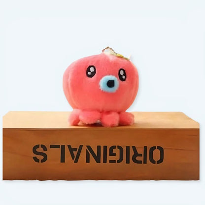 Peluche pieuvre rouge porte-clés mignon marin déco