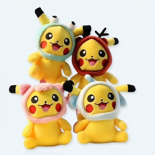 Peluche Pikachu porte-clés chapeau enfant Pokémon doux