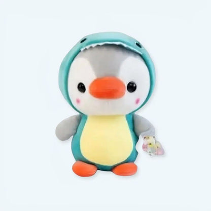 Peluche pingouin dinosaure mignon déguisement enfant doux