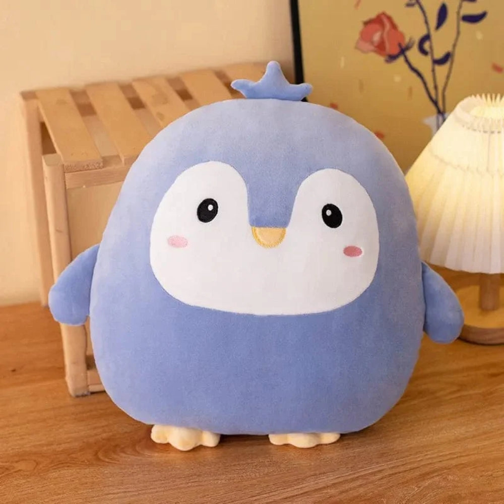 Peluche pingouin ronde douce enfant hiver câlin