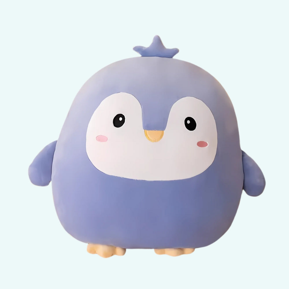 Peluche pingouin ronde douce enfant hiver câlin