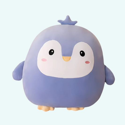 Peluche pingouin ronde douce enfant hiver câlin