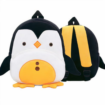 Peluche pingouin sac à dos doux compagnon enfant hiver