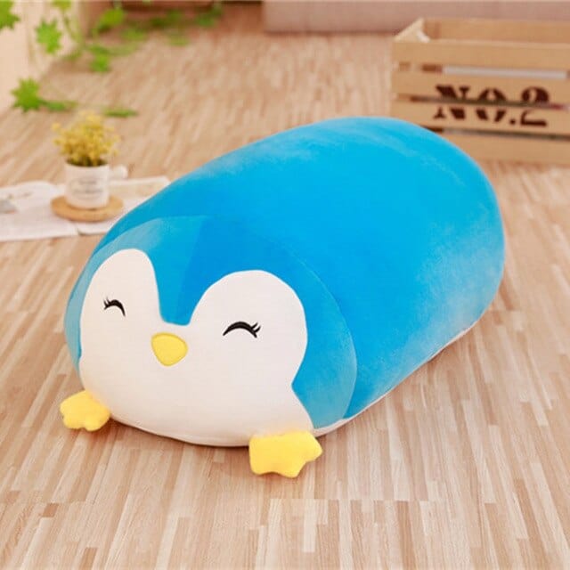 Peluche pingouin squishmallow bleu content