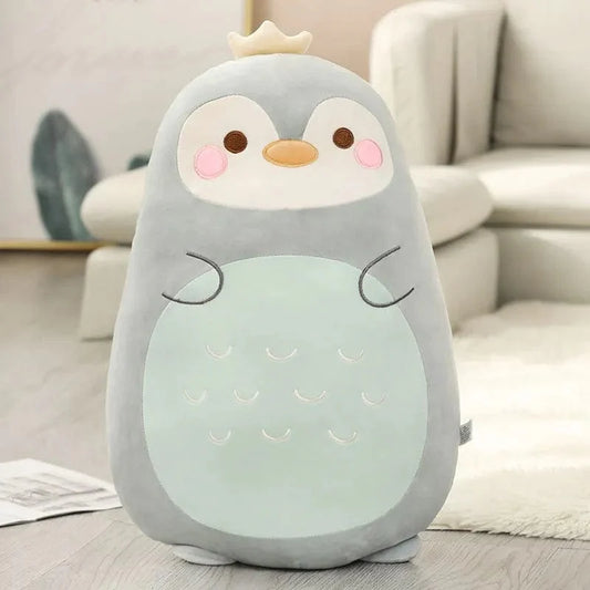Peluche pingouin squishmallow roi