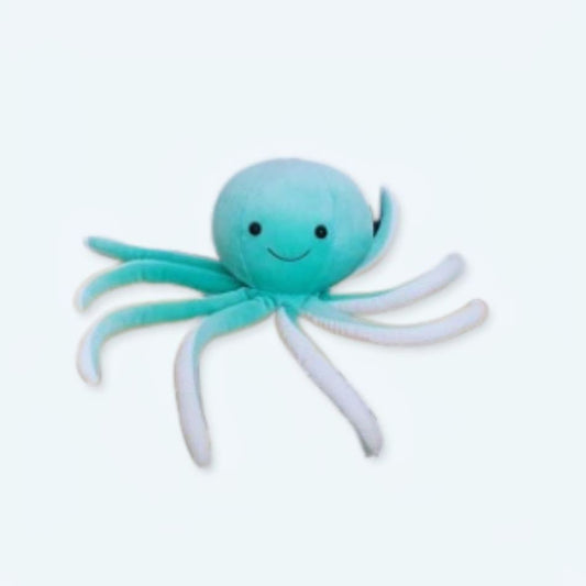 Peluche poulpe bleu doux océan câlin enfant amusant