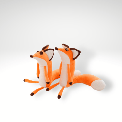 Peluche renard à boutons
