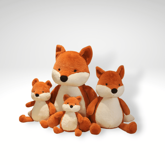 Peluche renard assis tout doux