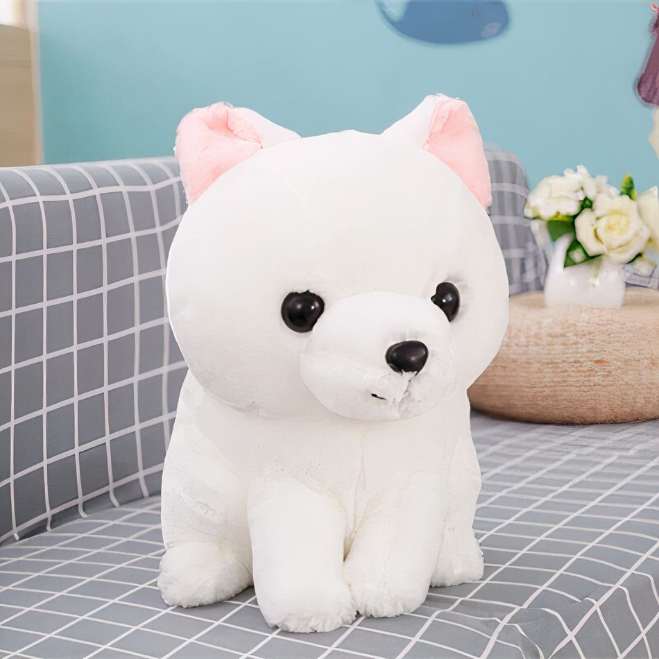 Peluche renard blanc Kawaii doux câlin enfant
