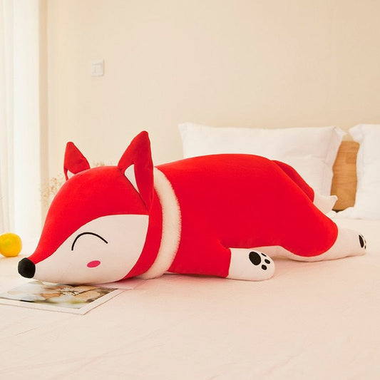 Peluche renard calme et endormi