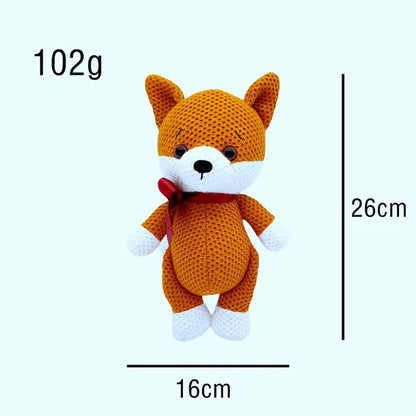 Peluche renard crochet doux animal forêt câlin