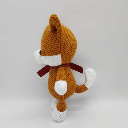 Peluche renard crochet doux animal forêt câlin