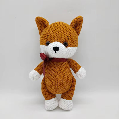 Peluche renard crochet doux animal forêt câlin