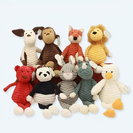 Peluche renard doux automne enfant câlin réaliste