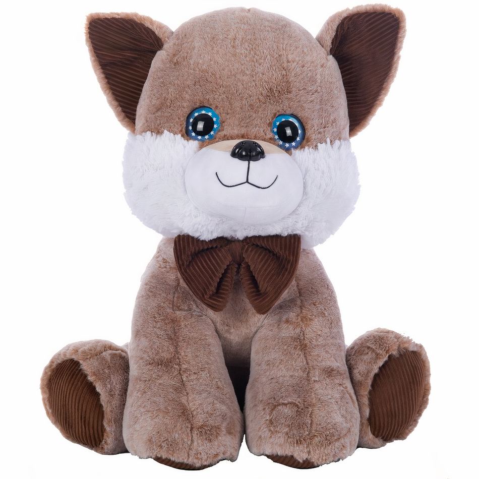 Peluche renard doux yeux bleus enfant chambre cosy