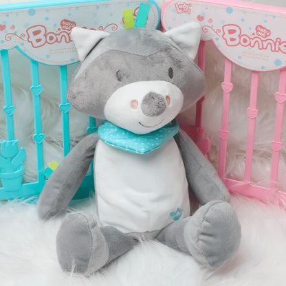 Peluche renard musical doux veilleuse enfant nuit magique
