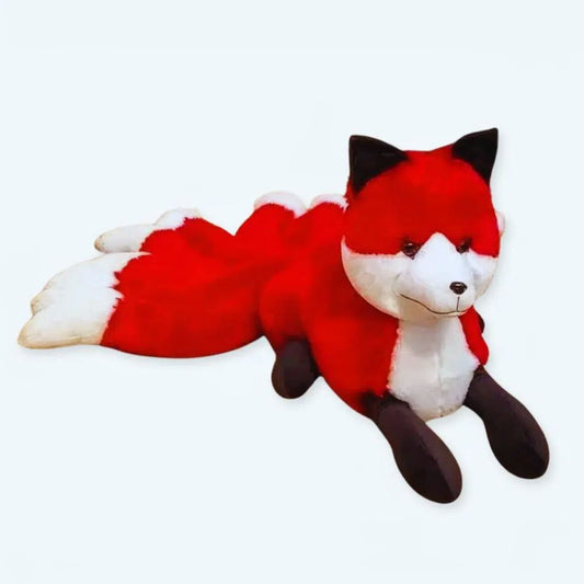 Peluche renard rouge câlin doux enfant automne chaleureux